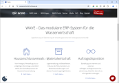 Screenshot der offiziellen WAVE Website